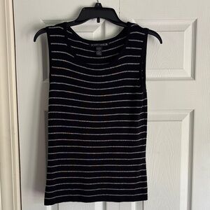 Scott Taylor Black Striped Women's Tank Top